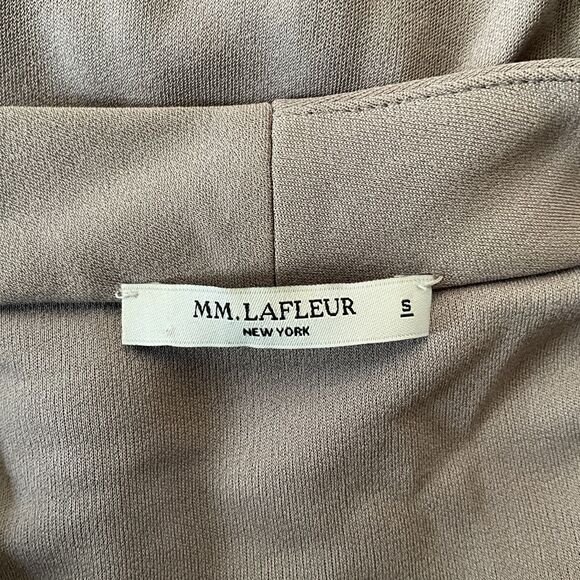 MM LaFleur Shirt‎ Womens Small Deneuve Top Gray Rain Cloud Neutral Minimalist - Picture 5 of 6